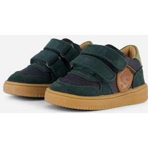 Shoesme - Klittenbandschoenen - Donkerblauw Groen - Leer - ExtremeFlex® - Maat 21