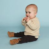 Shoesme - Babyslofjes - Cognac - Schapenwol