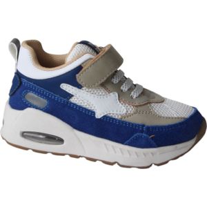 Shoesme - AO25S001-B - Klittenbandschoenen - Blauw - Suède - Rubber