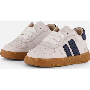 Baby | Babysneakers | Meisjes, jongens | White Dark Blue | Leer | Shoesme | Maat 20
