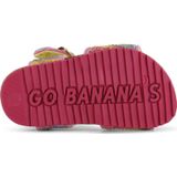Go Banana's Sandaal - Imitatieleer - Platte Zool - Gespsluiting - Pailletten