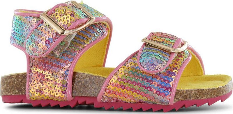 Go Banana's Sandaal - Imitatieleer - Platte Zool - Gespsluiting - Pailletten