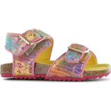 Go Banana's Sandaal - Imitatieleer - Plat - Gespsluiting - Pailletten