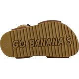 Go Bananas - Sandalen Unisex - Bruin - Geel - Microfiber Leer - Synthetisch Materiaal - Rubber