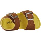 Go Bananas - Sandalen Unisex - Bruin - Geel - Microfiber Leer - Synthetisch Materiaal - Rubber