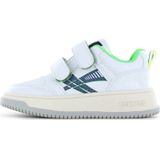 Shoesme - Leren Sneakers - Wit/Groen - Casual Schoenen