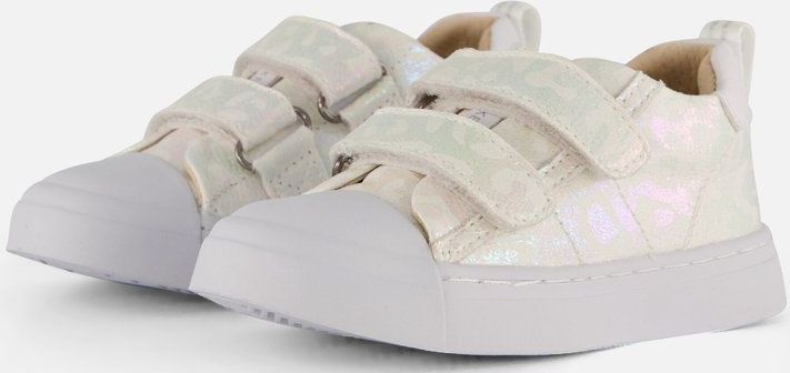 Shoesme - Meisjes Sneaker - Wit - Leer - Klittenbandsluiting