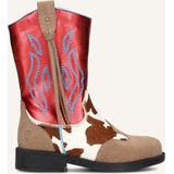 Cowboylaarzen | Meisjes | Red Cognac | Alcantara | Shoesme | Maat 26
