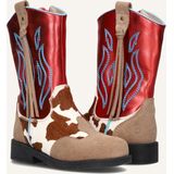 Cowboylaarzen | Meisjes | Red Cognac | Alcantara | Shoesme | Maat 26