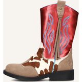 Cowboylaarzen | Meisjes | Red Cognac | Alcantara | Shoesme | Maat 26