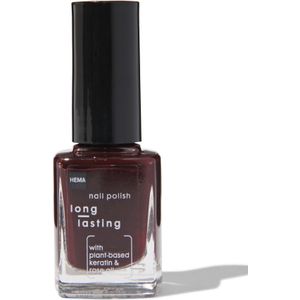 HEMA Long Lasting Nagellak 222 Nightwatch (donkerbruin)