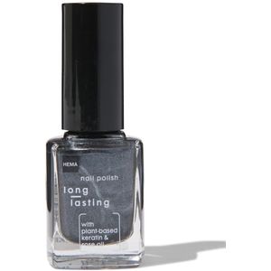 HEMA Long Lasting Nagellak 1021 Dusy Grey (donkergrijs)