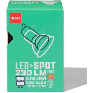 HEMA Led Spot Clear GU10 3.1W 230lm
