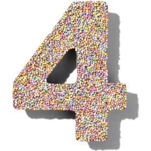 HEMA Chocolade Feestcijfer 4 Met Discodip