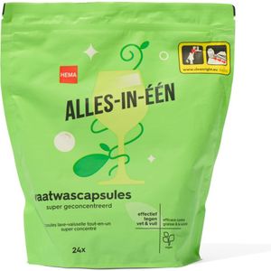 HEMA Alles-in-één Vaatwascapsules 14ml - 24 Stuks