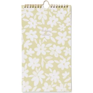 HEMA Verjaardagskalender 28x16 Met Bloemen