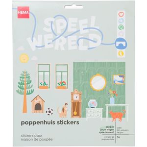 HEMA Poppenhuis Stickers - 16 Vel