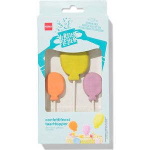 HEMA Versierplezier Eetbare Topper - Confettifeest