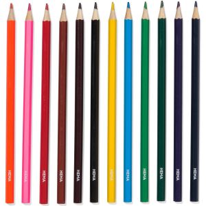Giotto Kleurpotloden, L: 10,5 Cm, Dikte 13 Mm, Vulling 6 Mm Diverse Kleuren 6 Stuk 1 Doos