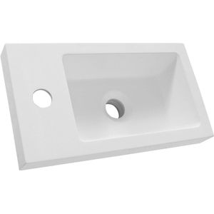 BRAUER - Foggia - Fontein - Wit - Mineraalmarmer - 40x22x5cm