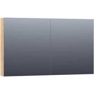 BRAUER Dual Spiegelkast - 120x70x15cm - 2 links- rechtsdraaiende spiegeldeur - MFC - nomad 7196