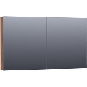 BRAUER Dual Spiegelkast - 120x70x15cm - 2 links- rechtsdraaiende spiegeldeur - MFC - viking shield 7270