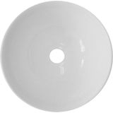 BRAUER Bowl waskom - 28x28cm - rond - keramiek - hoogglans wit WK-BO28ROHW