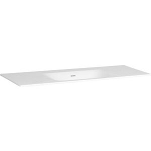 Brauer Glacier Meubelwastafel 120,5x46cm Fine Stone - Mat Wit - Zonder Kraangat - Rechthoekig - 8720359352323 - Wastafels - Meubelwastafels