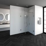 Tapo Creative vierkante douchecabine 3-delig 90x90 chroom