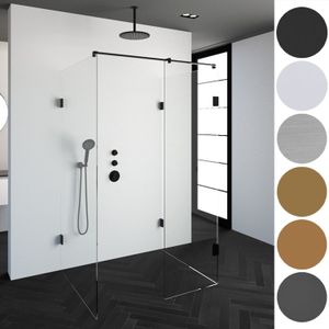 Inloopdouche compleet xl just creating profielloos 90x140 cm chroom