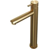 Brauer Gold Edition Hoge Wastafelkraan Model B Goud Geborsteld