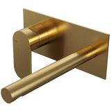 Brauer Gold Edition inbouw wastafelmengkraan brede hendel 20x9 goud