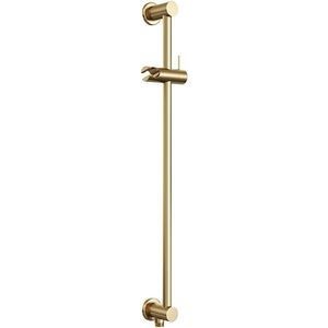 Brauer Gold Edition Glijstang - 70cm - handdouchehouder - geïntegreerde wateruitlaat - PVD - geborsteld goud 5-GG-020