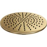 Brauer Gold Edition thermostatische inbouw doucheset - geborsteld goud PVD - hoofddouche 30cm - plafondsteun - ronde handdouche