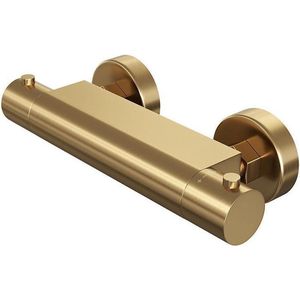 Douchekraan Brauer Gold Edition Opbouw Thermostatisch Geborsteld Goud