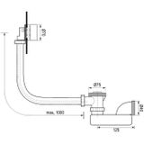 Brauer - Gold Edition - Badvulcombinatie - Geborsteld Messing - PVD