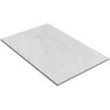 Tapo Relievo Crag douchebak 90x140 cm mat wit