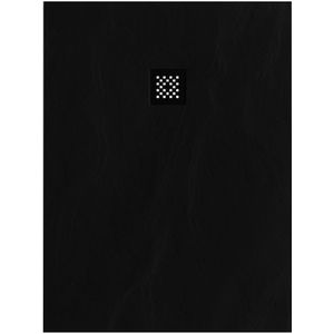 Topa Relievo Crag douchebak 90x120 cm mat zwart
