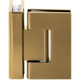 Sanitop - Just Creating - Glasscharnier - Goud - Messing - 90 Graden - 2 Stuks