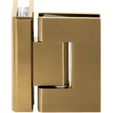 Sanitop - Just Creating - Glasscharnier - Goud - Messing - 90 Graden - 2 Stuks