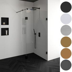 Inloopdouche compleet just creating profielloos 140/40 cm goud