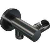 Brauer Gunmetal Edition inbouw badthermostaat met badafvoer/vulcombinatie - 3-standen handdouche - geborsteld gunmetal PVD