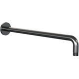 Wandarm brauer gunmetal edition gebogen 40 cm geborsteld gunmetal