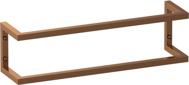 BRAUER Combi Handdoekrek - Geborsteld Koper - 60x15x15cm - Horizontaal/Verticaal