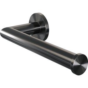 Toiletrolhouder Brauer Gunmetal Wandmontage met PVD coating Geborsteld Gunmetal
