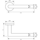 Brauer Gold Edition Toiletborstelhouder - wand - PVD - geborsteld goud 5-GG-151