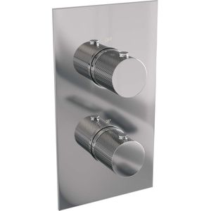 Inbouwthermostaat Compleet Brauer Chrome Carving 3-weg Chroom