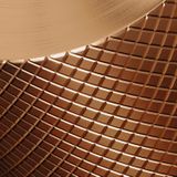 Brauer Copper Carving wastafelkraan ronde staaf koper