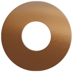 Brauer Copper Edition overloopring voor wastafels 35mm geborsteld koper PVD