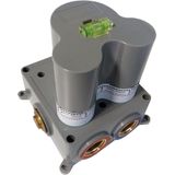 Brauer - Carving - Inbouwthermostaat - Gunmetal - Geborsteld PVD